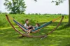 VIVERE Hängematte aus Baumwolle mit Gestell aus Holz 260 cm Produktbild-Vorschau 5