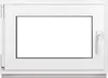 A white window frame with a blank white pane, set against a white background. Anteprima dell’immagine prodotto
