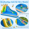 COSTWAY Hüpfburg mit Rutsche, Kletterwand & Planschbecken, Produktbild-Vorschau 4