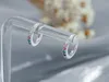 Regenbogen Creolen 925 Sterling Silber mit Zirkonia Produktbild-Vorschau 2