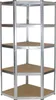 Eckregal 180x75x40 cm Schwerlastregal Steckregal Lagerregal Produktbild-Vorschau 1