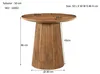 Couchtisch Salvator aus Mangoholz Ø50cm - Braun Produktbild-Vorschau 16