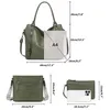 Handtasche 3-Tlg Shopper Schultertasche Geldbörse Damen Produktbild-Vorschau 3
