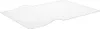 A transparent PVC table protector is shown lying flat on a white background. Produktbild-Vorschau