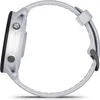 Side view of a white smartwatch with a gray band. Produktbild-Vorschau