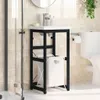 vidaXL Kúpeľňový rám na umývadlo čierny 40x38x83 cm železo Náhľad obrázku produktu 3