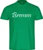 multifanshop Herren T-Shirt - Bremen - Schriftzug, grün, Produktbild-Vorschau 1