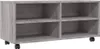 vidaXL TV skrinka s kolieskami Grey Sonoma 90x35x35 cm Náhľad obrázku produktu 1