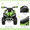 HOMCOM Rutschauto Kinder Tretauto mit Füßen rutschen Licht Produktbild-Vorschau 7