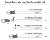 Ledergürtel 100% echtes Leder,  GERMANY, schwarze Schnalle, Produktbild-Vorschau 7