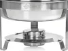 Close-up shot of a stainless steel chafing dish. Anteprima dell’immagine prodotto