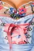 Dirndline Romantisches Dirndl inkl. Spitzenbluse Blau - Produktbild-Vorschau 4