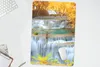 MuchoWow® Mauspad Mousepad Wasserfall - Herbst - Bäume - Produktbild-Vorschau 5
