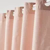 Waffel-Duschvorhang – Rosa – Polyester – 180 x 200 cm – 12 Produktbild-Vorschau 2