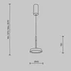 Hängelampe Aluminium LED Ø 15,3 cm H: max. 327 cm Schwarz Produktbild-Vorschau 5