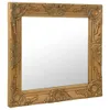 The Living Store Wandspiegel im Barock-Stil 60x60 cm Golden Produktbild-Vorschau 2
