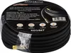 A coiled black pneumatic hose on its packaging. Produktbild-Vorschau