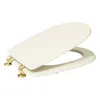 A toilet seat and lid, shown open and angled. Produktbild-Vorschau