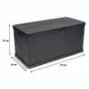 Kreher Kissenbox 340 Liter (Holz Optik) in Anthrazit Produktbild-Vorschau 2