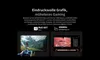 Marketing image showing tablet gaming and editing capabilities. Produktbild-Vorschau