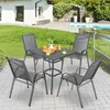 4er Set Gartenstühle Stapelstuhl Camping Stapelbar Produktbild-Vorschau 2