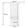 inova Loft-Glasschiebetür 900 x 2150 mm, 6 Felder Klarglas, Produktbild-Vorschau 2