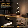 LED‑Tischlampe Spiralform, USB‑Schreibtischlampe, Produktbild-Vorschau 5
