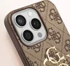 Guess 4G Big Metal Logo - iPhone 15 Pro Case (brown) Produktbild-Vorschau 4