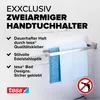 tesa Exxclusiv Handtuchhalter zweiarmig inkl. Klebelösung Voir les images du produit 3
