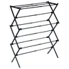 Étendoir vertical extensible en métal réglable, noir Voir les images du produit 4