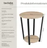 tectake® Beistelltisch Swindon 50x62,5cm Produktbild-Vorschau 6