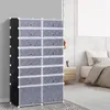 HOMCOM Schuhschrank DIY Regalsystem Steckregal mit Türen Produktbild-Vorschau 2