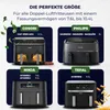 A collage of four different brands of dual air fryers, with text indicating they are the perfect size for capacities between 7.6L and 10.4L. Anteprima dell’immagine prodotto