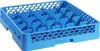 A blue plastic rack with compartments for glasses. Produktbild-Vorschau