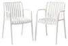 HOMLA Set mit 2 weißen VALORO-Gartenstühlen, 54,5 x 58,5 x Produktbild-Vorschau 1