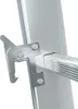 A close-up view of a metal ladder's locking mechanism. Anteprima dell’immagine prodotto