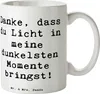 Mr. & Mrs. Panda Tasse Spruch Herztherapeut Licht - Weiß - Produktbild-Vorschau 1