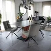 HOME DELUXE - Esszimmerstuhl NODA 4er Set - Farbe: Hellgrau Produktbild-Vorschau 3