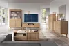 AX LIVING Vitrine Eiche Santarco W2T – 106 cm breit, Eiche Produktbild-Vorschau 2