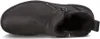 A top-down view of a black leather boot with a fur lining. Produktbild-Vorschau