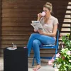 Zahradní stolek úložný COOL STOOL Ø 44 cm antracitový Náhled obrázku produktu 6