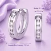 Ohrringe Creolen 925 Silber Zirkonia Damen Mädchen Kinder Produktbild-Vorschau 4
