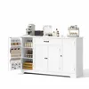 BEALIFE Sideboard 140x40x83 cm mit 4 Türen & 1 Schublade | Produktbild-Vorschau 2