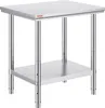 VEVOR tavolo in acciaio inox 60X76cm tavolo da lavoro con 3 Anteprima dell’immagine prodotto 2