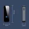 Product dimensions and views of a Bluetooth adapter. Produktbild-Vorschau