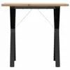 Design Esstisch Y-Gestell 80x50x75,5 cm Massivholz Kiefer & Produktbild-Vorschau 4