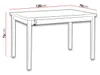 Table de cuisine 120x70 cm ARGYLE 3 - chêne Sonoma Voir les images du produit 2