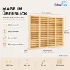 FabaHome MC Regal für 60 Kassetten, Holz Holz Natur Produktbild-Vorschau 2