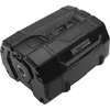 A black battery pack for power tools, shown from a diagonal angle against a white background. Náhled obrázku produktu