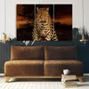 Triptychon auf leinwand tiere - orange 120x80 cm Feeby Produktbild-Vorschau 2